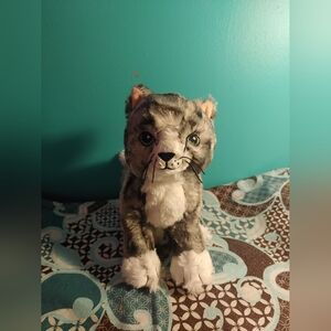 Gray Ikea cat stuffed animal